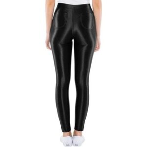 American Apparel Black Women's High-Waist Straight Pants